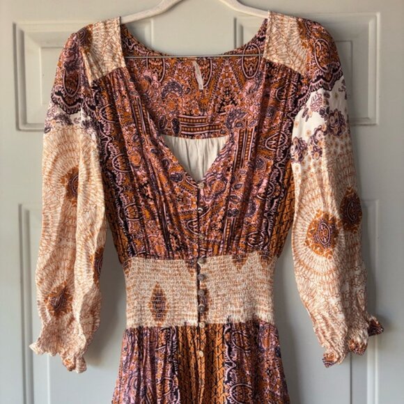 Free People Mexicali Rose maxi dress size S - Picture 5 of 7